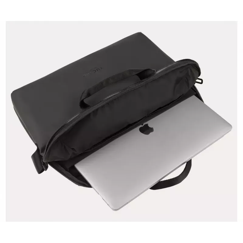 Tucano Gommo BGOM15-BK taška na notebooky 15,6 palcov a MacBook Pro 16 palcov (40,6 cm), vodeodolný recyklovaný materiál, ramenný popruh, čierna