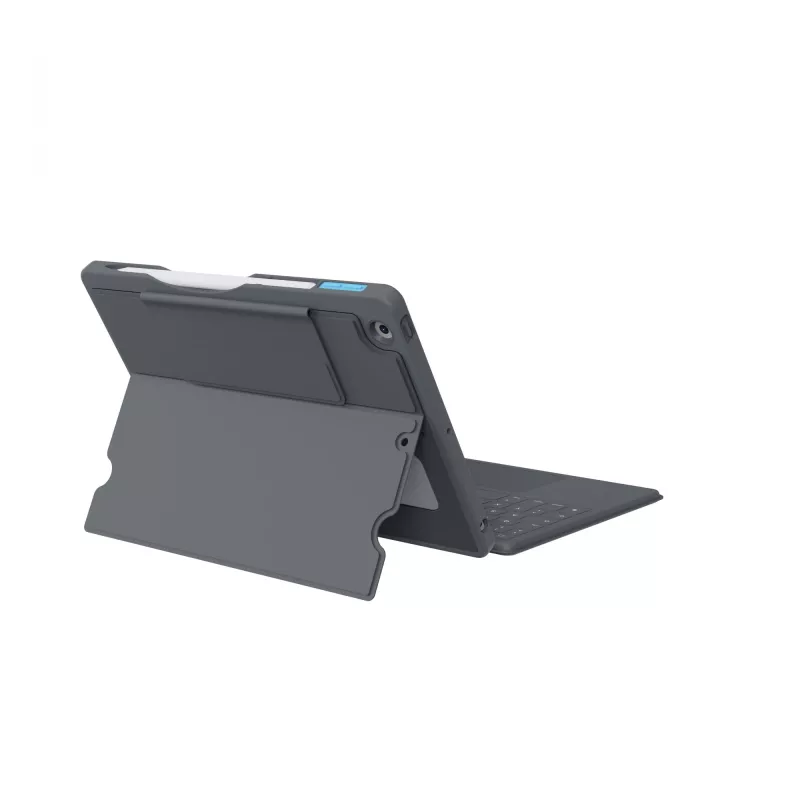 ASTAR DEQSTER Smart Rugged Touch Plus klávesnica 10,2 palca — QWERTZ nemecká, mechanické spínače, Smart Connector docking, sivá