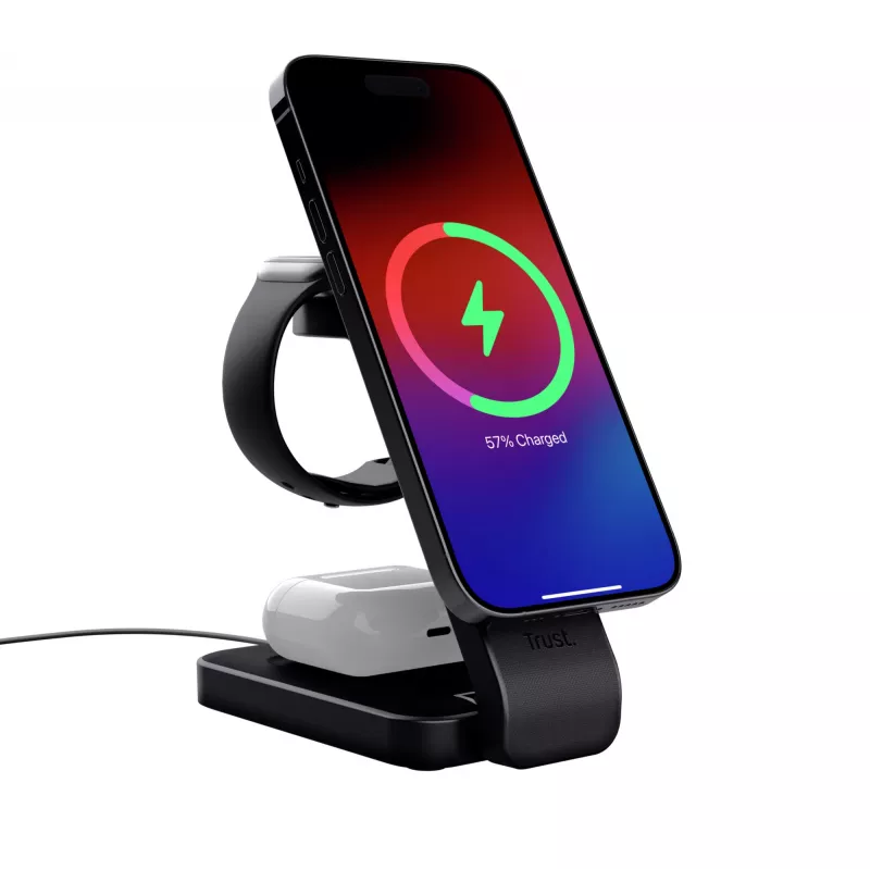 Trust Viro slúchadlá, headset, smartfón, smartwatch čierna USB bezdrôtové nabíjanie