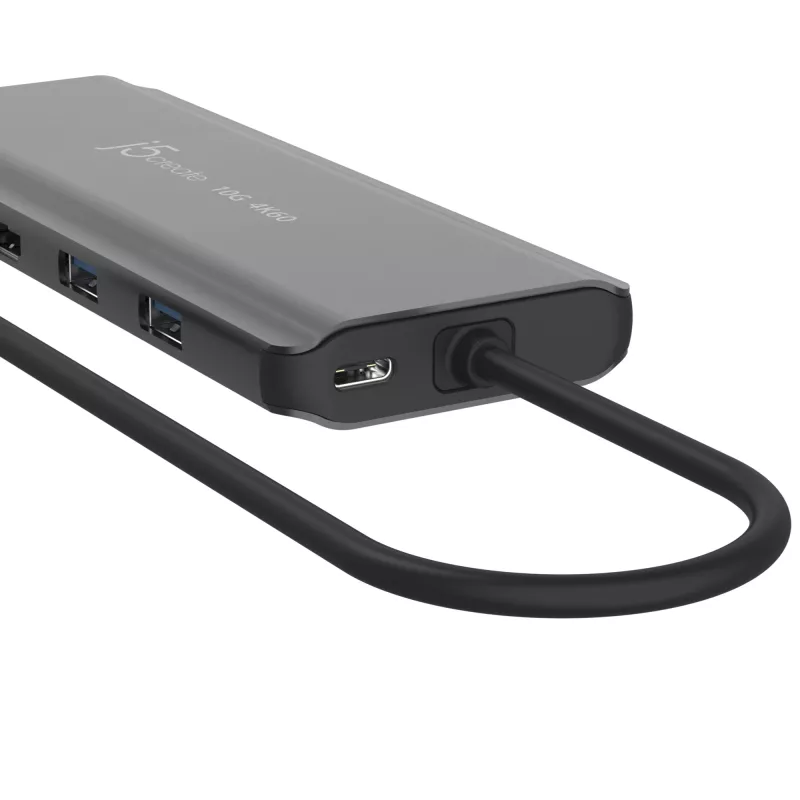 j5create JCD398 USB-C® Dual 4K HDMI™ 10Gbps Mini dok, čierna