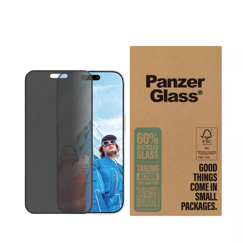 PanzerGlass ochrana displeja Privacy Screen iPhone 16 Pro Ultra-Wide Fit…