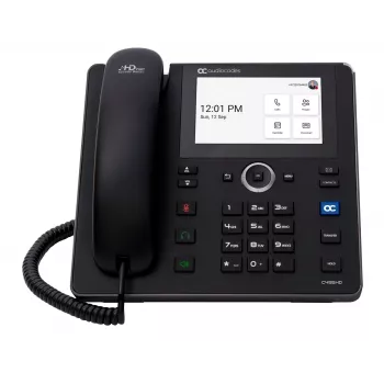 AudioCodes Teams C455HD IP telefón PoE GbE čierny, IP telefón, káblový ručný telefón, Android, SIP info, 8 liniek