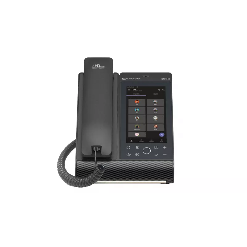 IP telefón AudioCodes Teams C470HD PoE GbE káblový ručný telefón Android