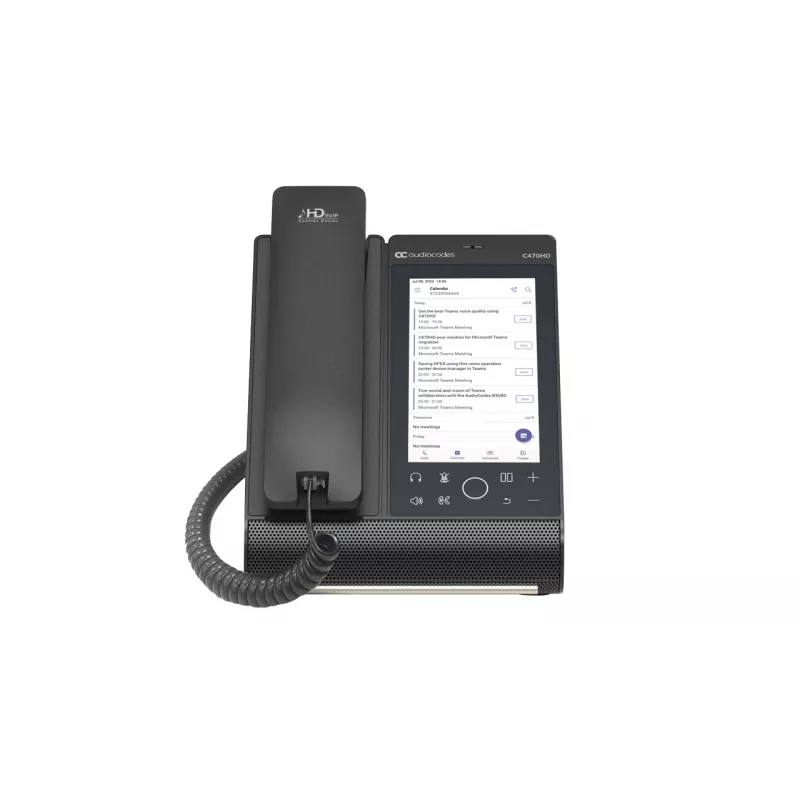 IP telefón AudioCodes Teams C470HD PoE GbE káblový ručný telefón Android