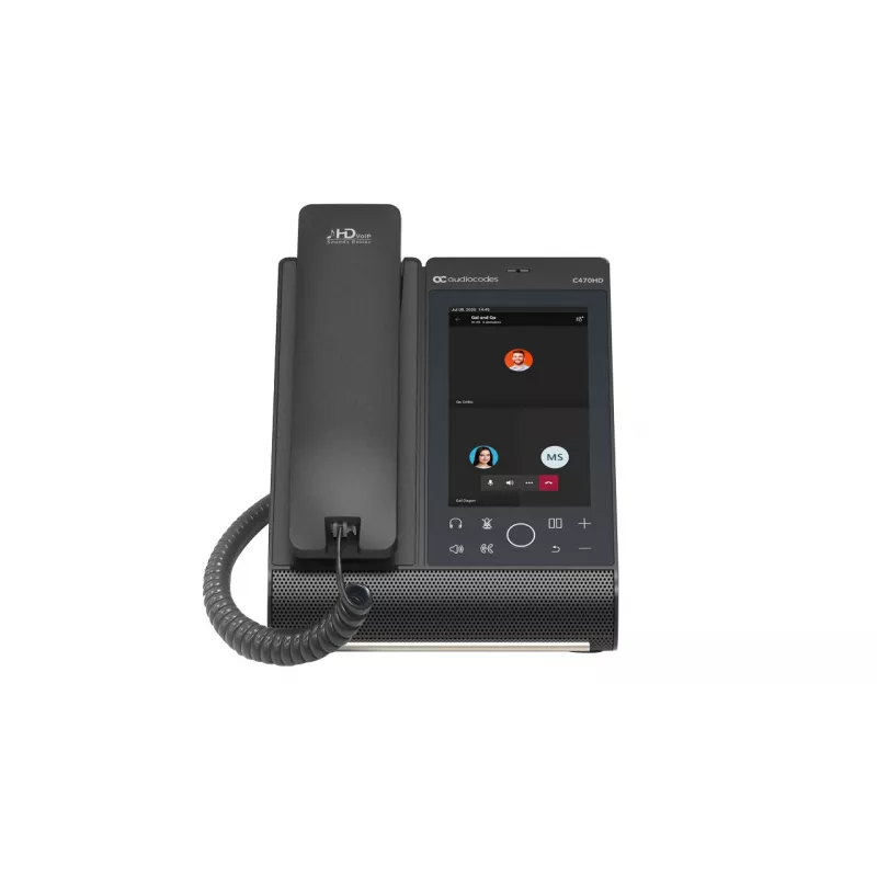 IP telefón AudioCodes Teams C470HD PoE GbE káblový ručný telefón Android