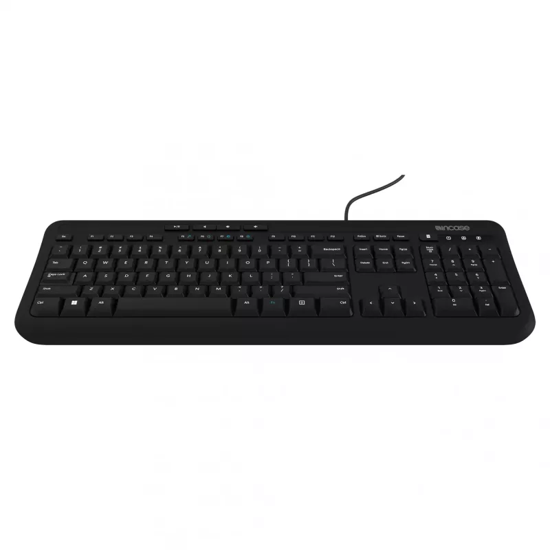 Káblová full-size klávesnica Incase Designed by Microsoft Wired 600 — USB, QWERTY, UK-anglická, čierna