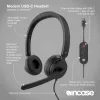 Incase Designed by Microsoft Modern USB-C Headset káblový headset s hlavovým mostom kancelária/call centrum USB Type-C čierny