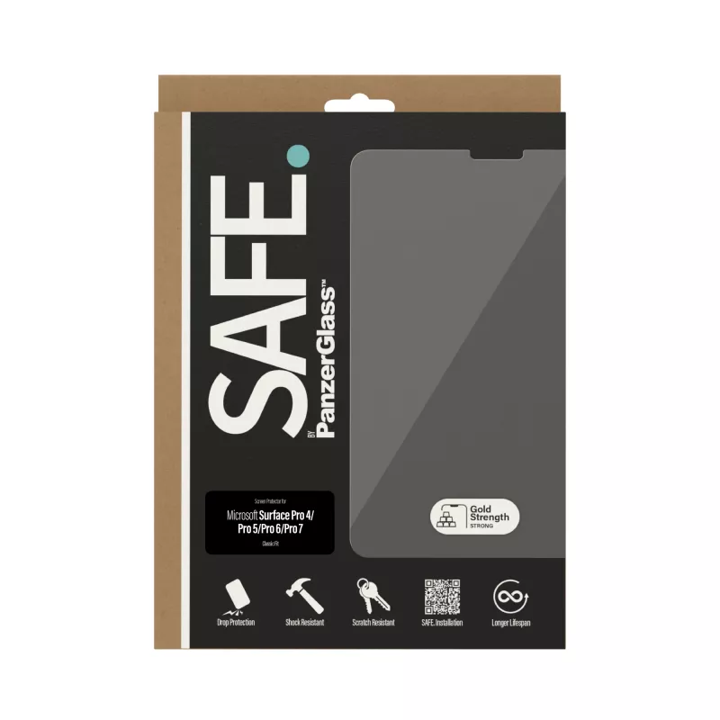 Ochranné sklo displeja PanzerGlass SAFE. pre Surface Pro 4 Pro 5 Pro 6 Pro 7 tvrdené sklo