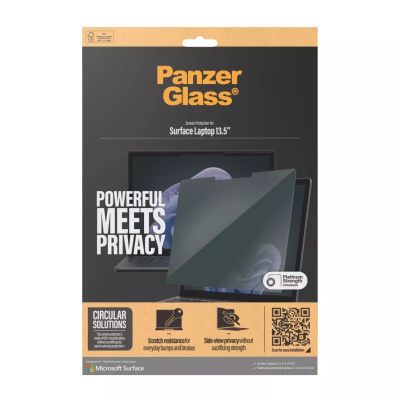 PanzerGlass® filter na ochranu súkromia Microsoft Surface Laptop 13.5'' | 6 | 5 | 4 | 3 | 2