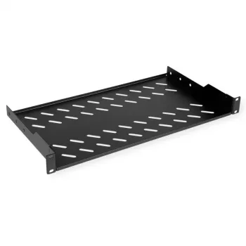 Racková polica ROLINE 19-palcová 1U hĺbka 250mm 15kg čierna