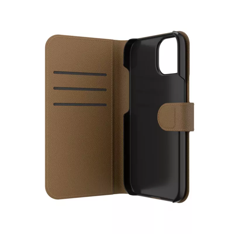 ZAGG 702314850 Folio puzdro s klopou pre Apple iPhone 16e/15/14/13, umelá koža, hnedé