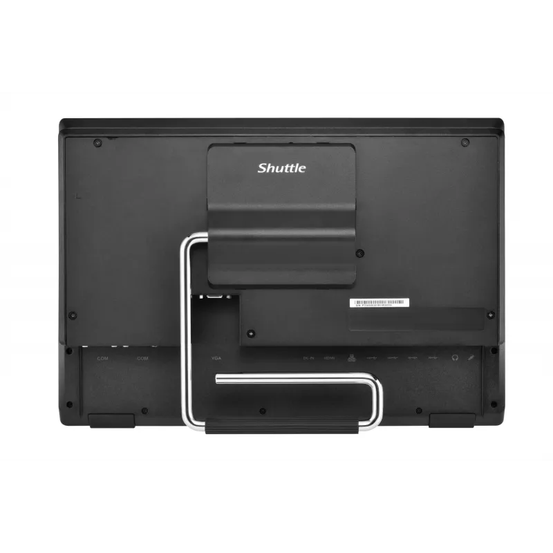 Shuttle P55U barebone všetko v jednom, 15,6-palcová dotyková obrazovka, Celeron 7305, WLAN, HDMI, 2x COM, 90 W, čierny