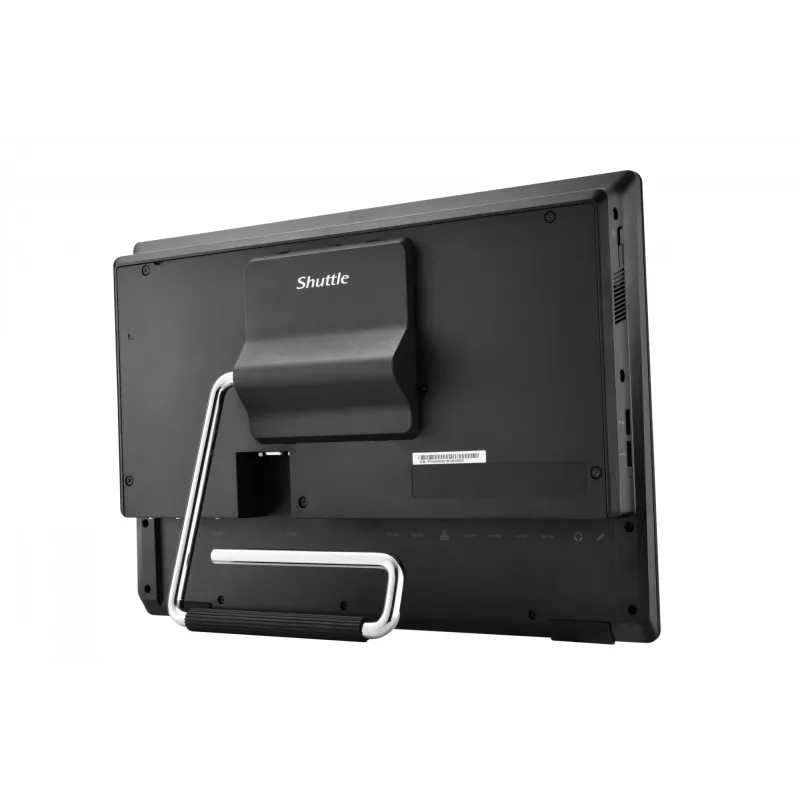 Shuttle P55U barebone všetko v jednom, 15,6-palcová dotyková obrazovka, Celeron 7305, WLAN, HDMI, 2x COM, 90 W, čierny