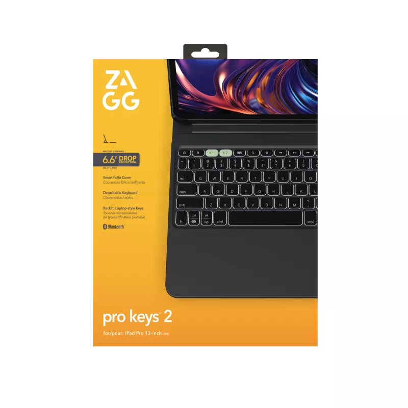 ZAGG Pro Keys 2 QWERTZ nemecká Bluetooth čierna
