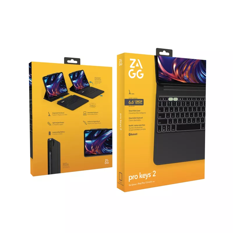 ZAGG Pro Keys 2 QWERTZ nemecká Bluetooth čierna