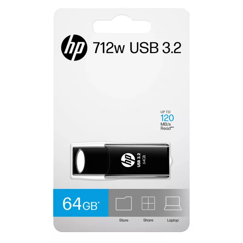 HP 712w USB kľúč 64 GB USB Type-A 3.2 Gen 1 (3.1 Gen 1) čierny