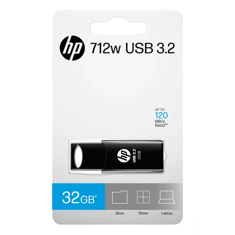 HP 712w USB kľúč 32 GB USB Type-A 3.2 Gen 1 (3.1 Gen 1) čierny