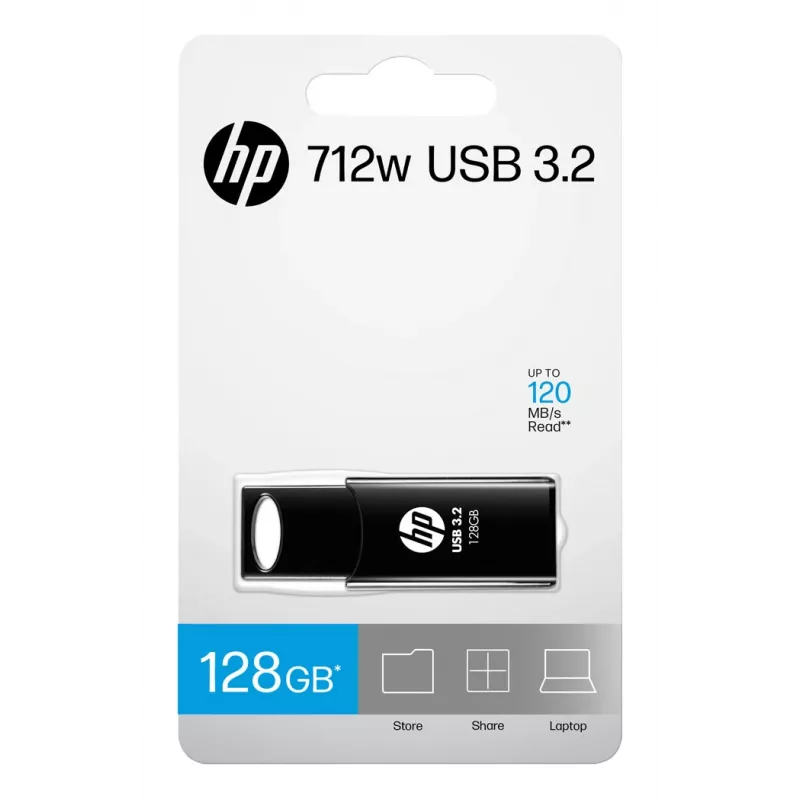 HP 712w USB flash disk 128 GB USB Type-A 3.2 Gen 1 (3.1 Gen 1) čierny