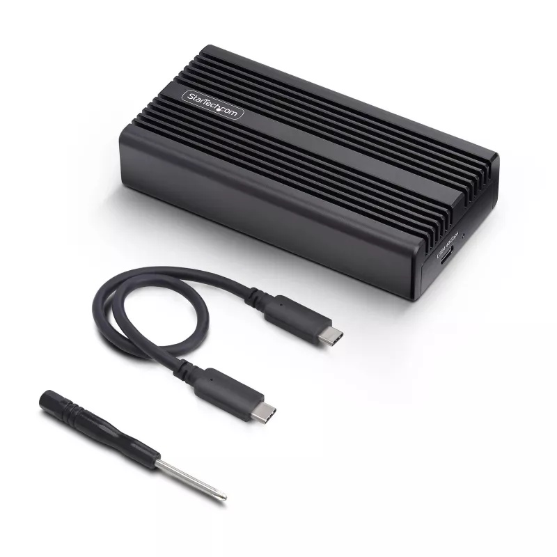 StarTech.com USB4 M.2 NVMe puzdro, 40 Gbit/s, externé USB-C/Thunderbolt NVMe SSD puzdro, hliníkové chladičové puzdro, B+M/M-Key