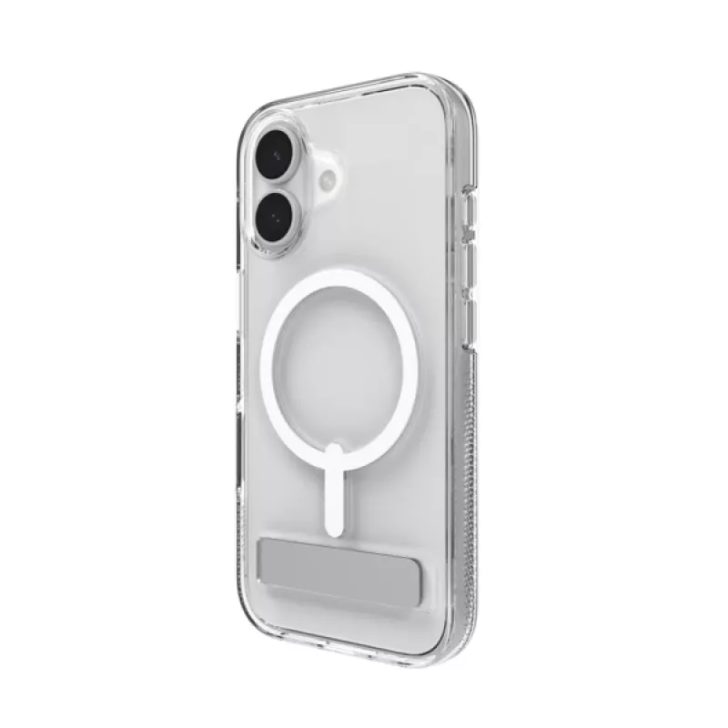 Puzdro ZAGG Crystal Palace Snap Kickstand Case pre Apple iPhone 17, transparentné
