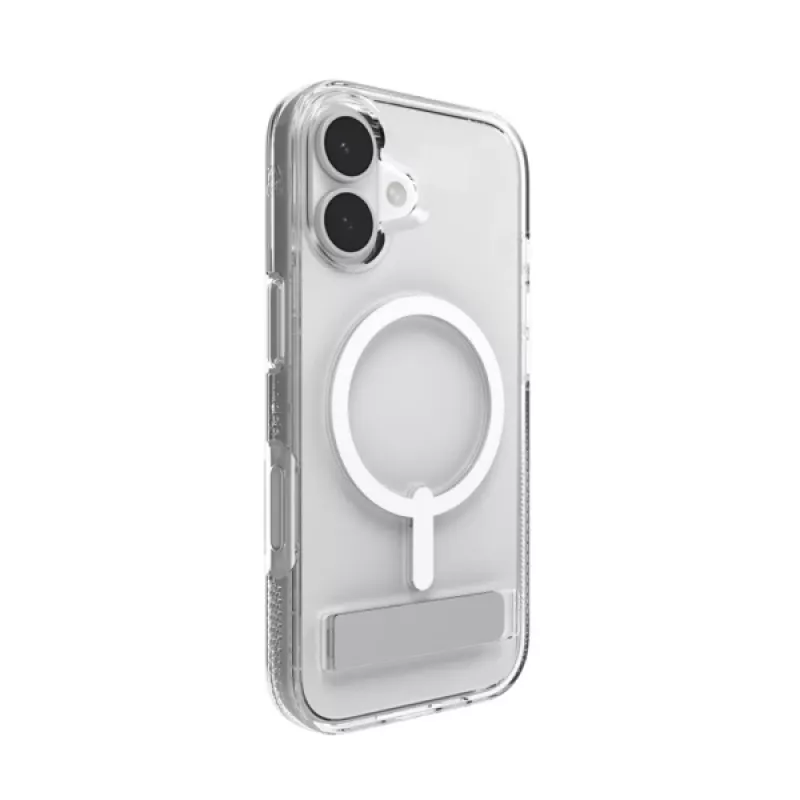 Puzdro ZAGG Crystal Palace Snap Kickstand Case pre Apple iPhone 17, transparentné
