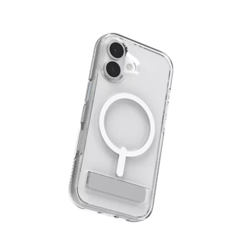 Puzdro ZAGG Crystal Palace Snap Kickstand Case pre Apple iPhone 17, transparentné