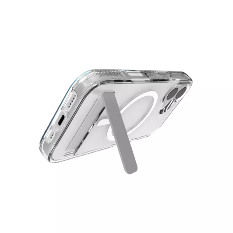 Puzdro ZAGG Crystal Palace Snap Kickstand Case pre Apple iPhone 17, transparentné