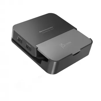 Dokovacia stanica pre mobilné zariadenia j5 create JCD624-N USB Type-C pre iPhone 16/15 & Samsung Galaxy série, 100×250×28,5 mm, 238 g, čierna/sivá