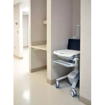 Multimediálny vozík Ergotron StyleView EMR Laptop Cart SV40 hliník sivý biely
