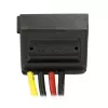 StarTech.com 15 cm 4-pinový LP4 na SATA napájací kábel adaptér, Molex (4-pinový), SATA 15-pinový, 0,152 m, konektor samec, rovný, rovný