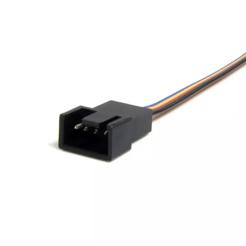 StarTech.com FAN4EXT12 predlžovací napájací kábel pre ventilátor Molex PWM so 4 kolíkmi, samec/samica, 30 cm (12 palcov)