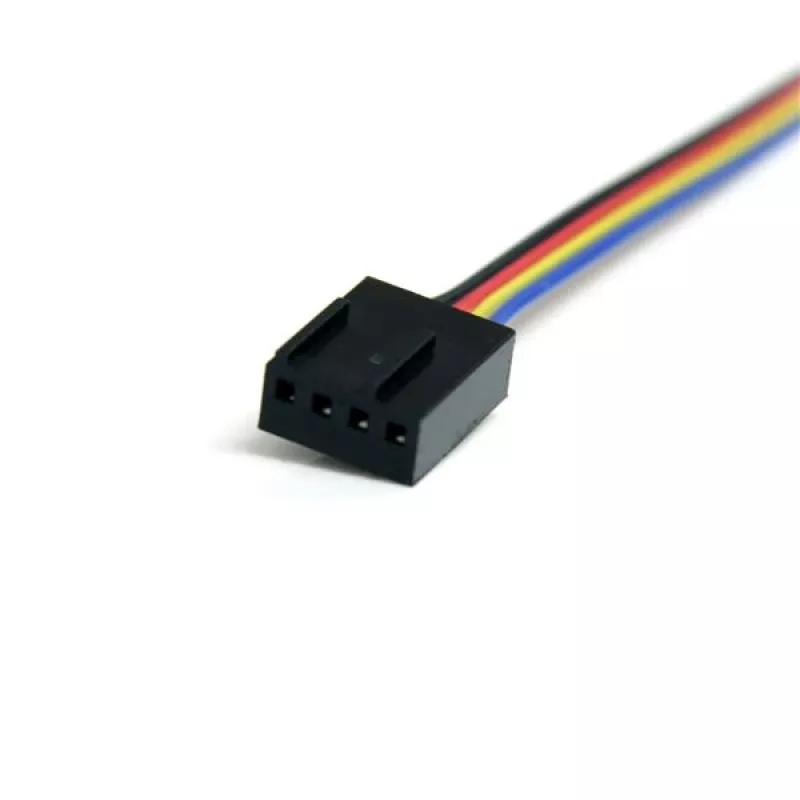 StarTech.com FAN4EXT12 predlžovací napájací kábel pre ventilátor Molex PWM so 4 kolíkmi, samec/samica, 30 cm (12 palcov)