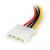 StarTech.com 6in 4-pinový LP4 na doľava zahnutý SATA napájací kábel adaptér