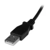 StarTech.com 2m Micro-USB kábel - A na zahnutý Micro-B, 2 m, USB A, Micro-USB B, USB 2.0, 0,48 Gbit/s, čierny