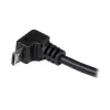 StarTech.com 2m Micro-USB kábel - A na zahnutý Micro-B, 2 m, USB A, Micro-USB B, USB 2.0, 0,48 Gbit/s, čierny