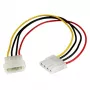 StarTech.com 12in LP4 predlžovací napájací kábel - M/F, Molex (4-pinový), Molex (4-pinový), 0,304 m, konektor samec, konektor samica, rovný