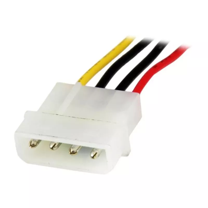 StarTech.com 12in LP4 predlžovací napájací kábel - M/F, Molex (4-pinový), Molex (4-pinový), 0,304 m, konektor samec, konektor samica, rovný