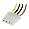 StarTech.com 12in LP4 predlžovací napájací kábel - M/F, Molex (4-pinový), Molex (4-pinový), 0,304 m, konektor samec, konektor samica, rovný