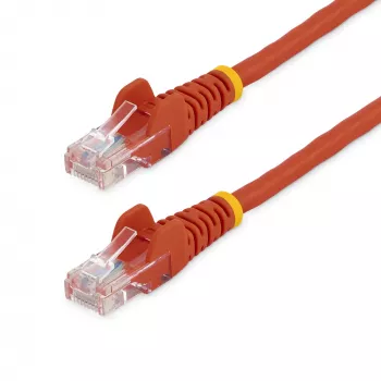 StarTech.com Cat5e ethernetový patch kábel s RJ45 konektormi bez západky – 5 m, červený