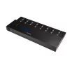StarTech.com samostatný 1-na-15 USB flash duplikátor a vymazávač, kopírovanie viacerých USB flash diskov, systémová a súborová ako aj celodisková kópia s 1,5 GB/min, jednotlivé a 3-násobné vymazanie, LCD displej – TAA