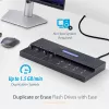StarTech.com samostatný 1-na-15 USB flash duplikátor a vymazávač, kopírovanie viacerých USB flash diskov, systémová a súborová ako aj celodisková kópia s 1,5 GB/min, jednotlivé a 3-násobné vymazanie, LCD displej – TAA