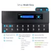 StarTech.com samostatný 1-na-15 USB flash duplikátor a vymazávač, kopírovanie viacerých USB flash diskov, systémová a súborová ako aj celodisková kópia s 1,5 GB/min, jednotlivé a 3-násobné vymazanie, LCD displej – TAA
