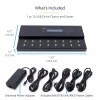 StarTech.com samostatný 1-na-15 USB flash duplikátor a vymazávač, kopírovanie viacerých USB flash diskov, systémová a súborová ako aj celodisková kópia s 1,5 GB/min, jednotlivé a 3-násobné vymazanie, LCD displej – TAA
