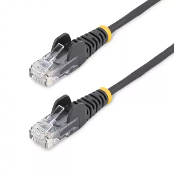 StarTech.com 0,5 m CAT6 kábel – štíhly – ochrana západky – RJ45 konektor – čierny