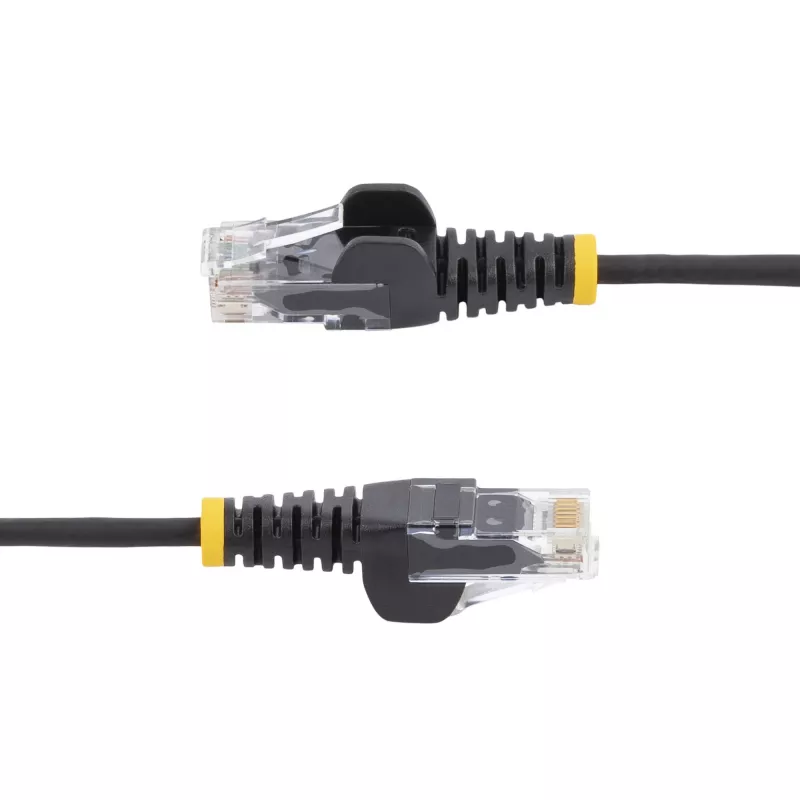 StarTech.com 0,5 m CAT6 kábel – štíhly – ochrana západky – RJ45 konektor – čierny