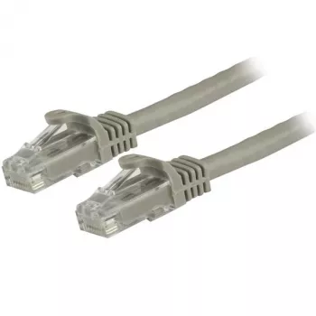 StarTech.com 1,5 m CAT6 ethernetový kábel – sivý CAT 6 gigabitový ethernetový kábel – 250 MHz 100 W PoE RJ45 UTP sieťový/patch kábel bez západky s odľahčením ťahu jednotlivo testovaný