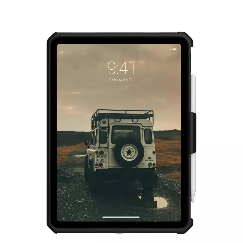Urban Armor Gear 12339HB14040 Scout odolné puzdro s pútkom na ruku a oporou pre iPad 10,9 palca (10. generácia, 2022), 27,7 cm, TPU, čierne
