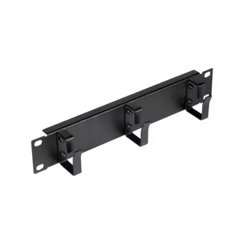 Káblový organizér EQUIP EZMR-10-B – kovový, čierny, rackové príslušenstvo, 1 kus, 174 g