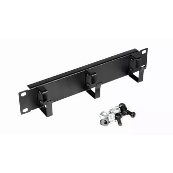 Káblový organizér EQUIP EZMR-10-B – kovový, čierny, rackové príslušenstvo, 1 kus, 174 g
