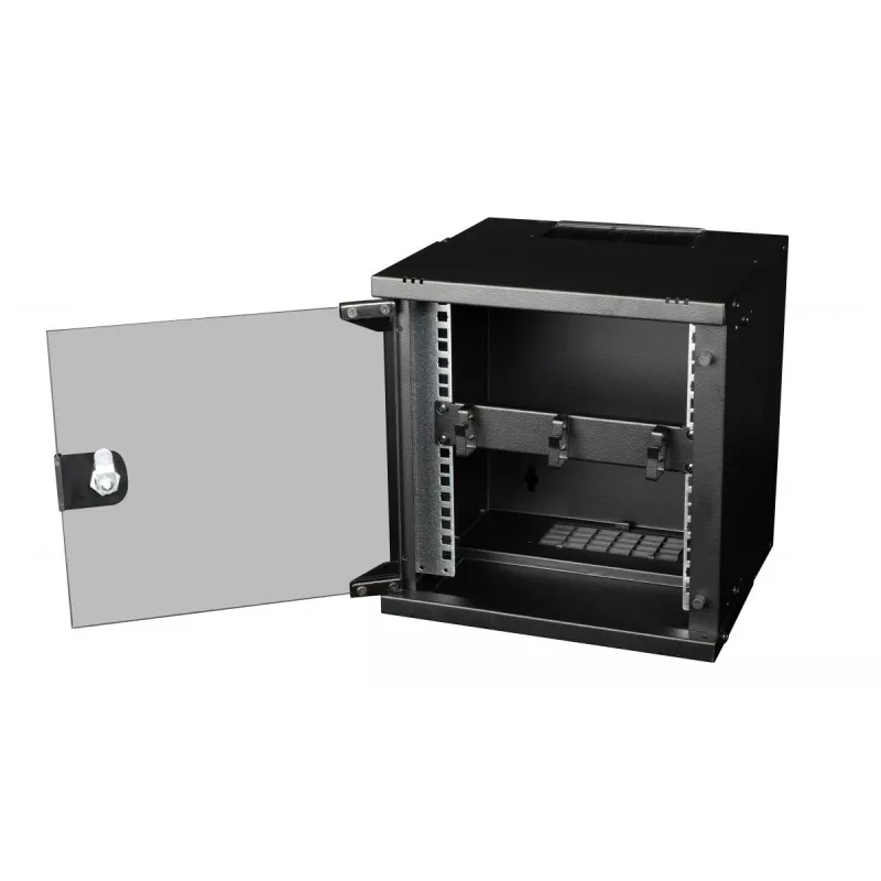 Káblový organizér EQUIP EZMR-10-B – kovový, čierny, rackové príslušenstvo, 1 kus, 174 g